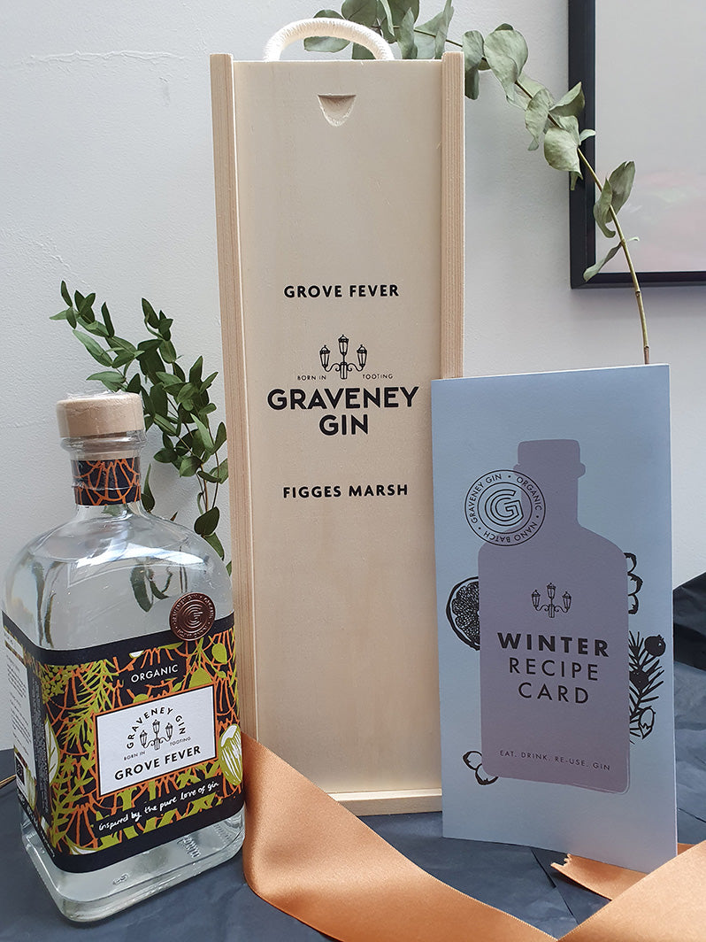 Wooden Crate Gift Box with Gin